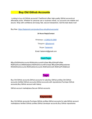 _           Buy Old Github Accounts