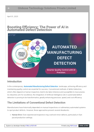 Boosting Efficiency: The Power of AI in Automated Defect Detection