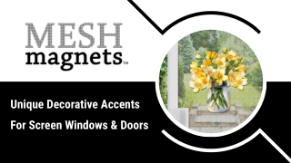Mesh Magnets Acrylic Screen Door Sign Succulents - Mesh Magnets