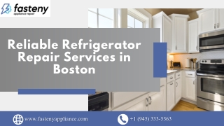 Reliable Refrigerator Repair Services in Boston
