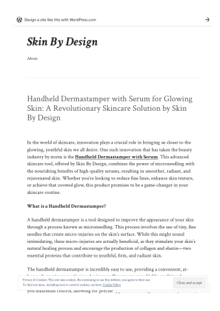 Handheld Dermastamper with Serum for Glowing Skin: A Revolutionary Skincare Solu