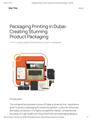 Packaging Printing in Dubai_ Creating Stunning Product Packaging – Site Title