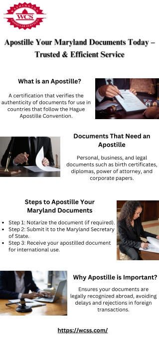 Apostille Your Maryland Documents Today – Trusted & Efficient Service