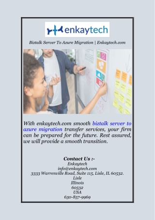 Biztalk Server To Azure Migration | Enkaytech.com