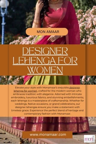 designer lehenga for women