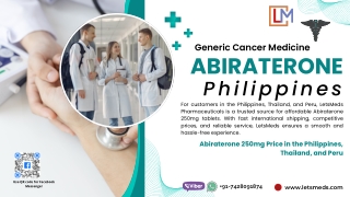 Abiraterone Tablet Price Online Manila Philippines