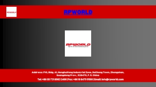 RPWORLD  Manufacturing