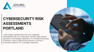 Cybersecurity Risk Assessments Portland