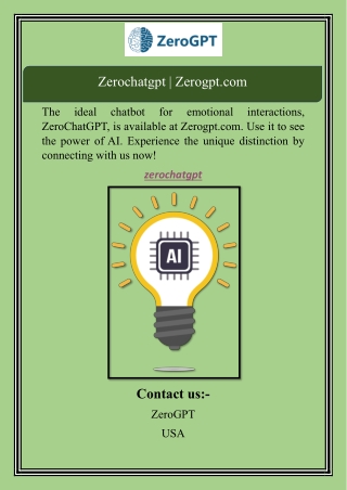 Zerochatgpt | Zerogpt.com