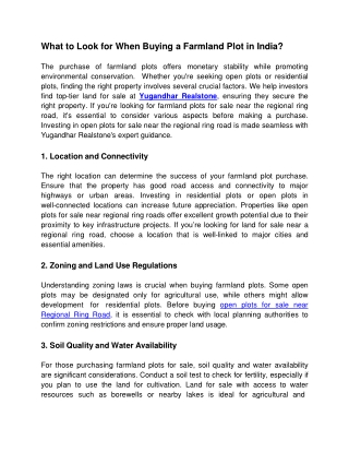 What to Look for When Buying a Farmland Plot in India_ (1)