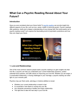 What Can a Psychic Reading Reveal About Your Future_