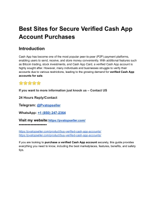 Top Platform to Buy Verified Cash App Accounts in 2025