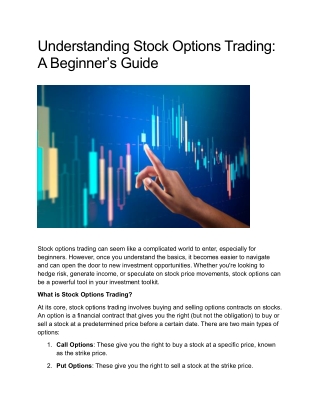 Understanding Stock Options Trading