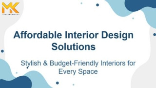 Affordable Interior Design Solutions in Chandigarh – MK Enterprise