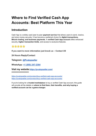 Where to Find Verified Cash App Accounts_ Best Platform This Year