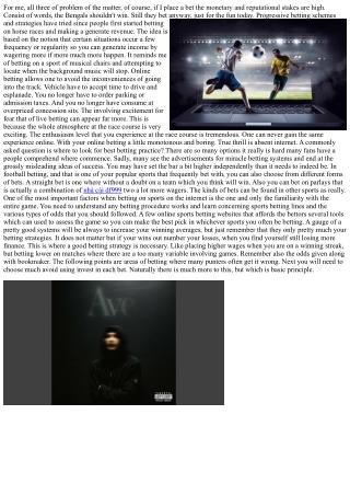 Sports Betting - Individuals Love Betting On Sports