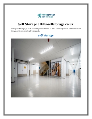 Self Storage Hills-selfstorage.co.uk