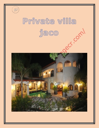 Private villa jaco