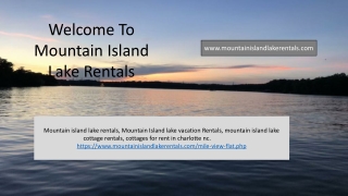 Mountain Island Lake Rentals
