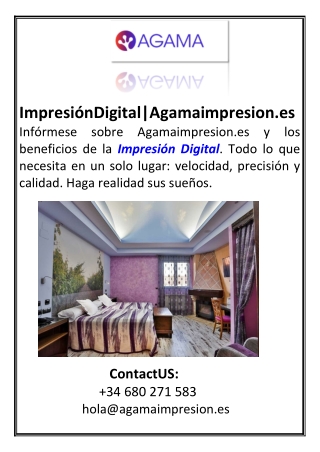 Impresión Digital Agamaimpresion.es