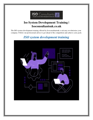 Iso System Development Training Isoconsultantsuk.co.uk