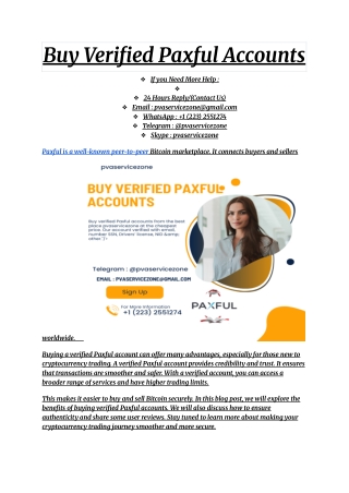 Buy Verified Paxful Accounts