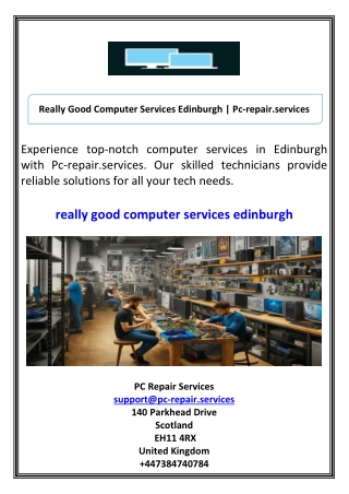 Really Good Computer Services Edinburgh Pc-repair.services