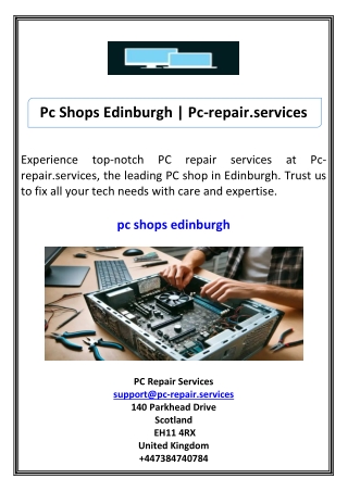 Pc Shops Edinburgh Pc-repair.services