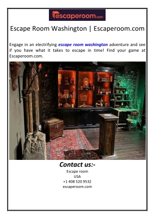 Escape Room Washington | Escaperoom.com