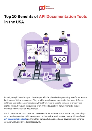 Top 10 Benefits of API Documentation Tools in the USA