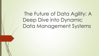 Dynamic Data Management System Market