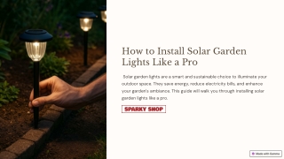 How to Install Solar Garden Lights Like a Pro (No Tools Needed!)