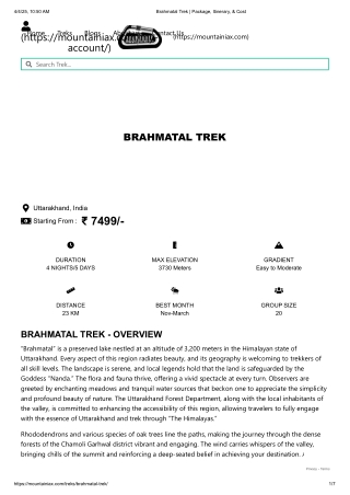 Brahmatal Trek _ Package, Itinerary, & Cost