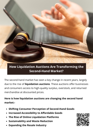 How Liquidation Auctions Are Transforming the Second-Hand Market?