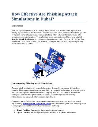 How Effective Are Phishing Attack Simulations in Dubai