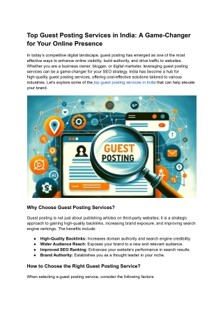 Top Guest Posting Services in India_ A Game-Changer for Your Online Presence