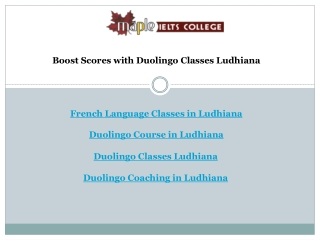Boost Scores with Duolingo Classes Ludhiana