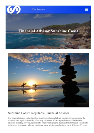Financial Advisor sunshine Coast