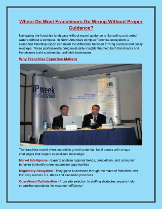Where Do Most Franchisors Go Wrong Without Proper Guidance