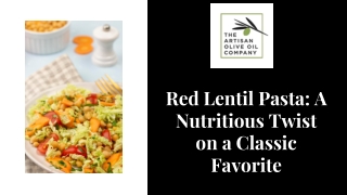 Red Lentil Pasta A Nutritious Twist on a Classic Favorite