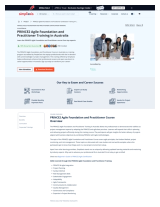Prince2 Agile Foundation Practitioner Certification in Australia
