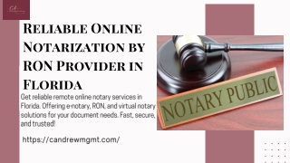 Reliable Online Notarization by RON Provider in Florida