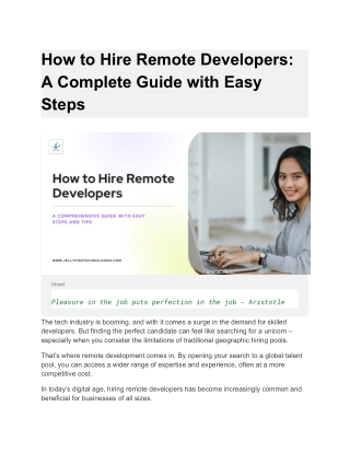 How to Hire Remote Developers A Complete Guide with Easy Steps
