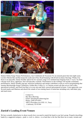 Live Music Locations & Events Breckenridge, Colorado