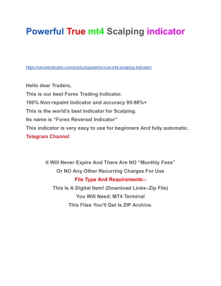 Forex powerful true mt4 Indicator