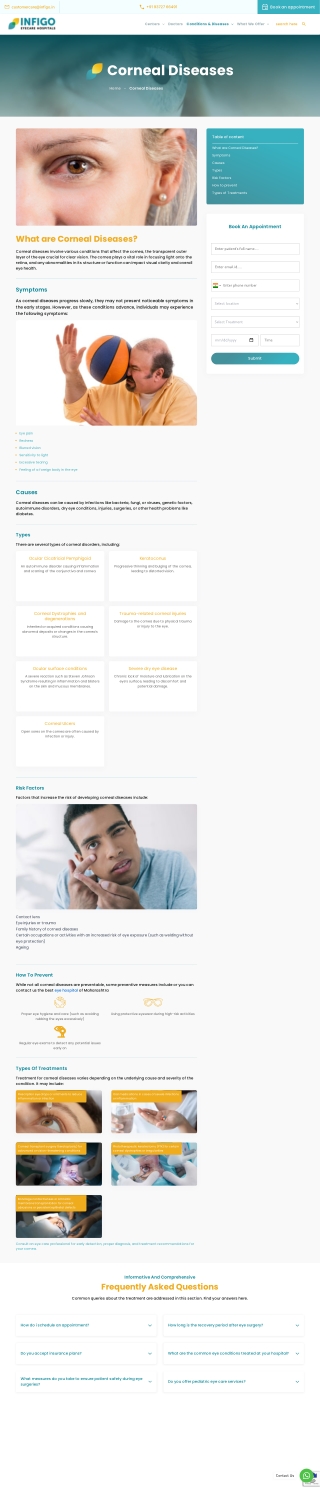 Professional Cornea Care Treatment by Infigo