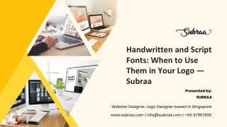 Handwritten and Script Fonts When to Use Them in Your Logo — Subraa