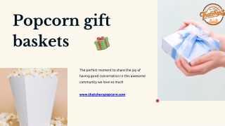 Gourmet popcorn gifts company online