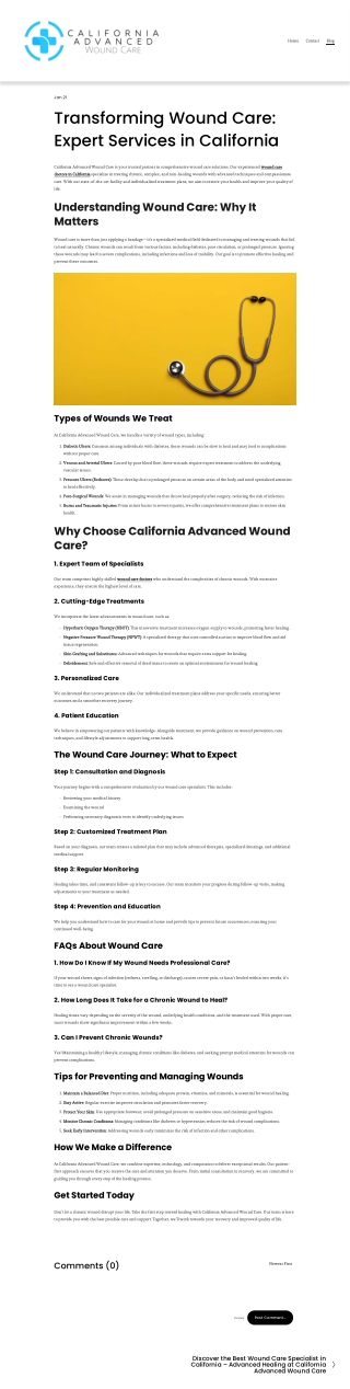 Wound Care Specialist California