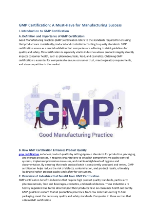 GMP Certification-A Must-Have for Manufacturing Success-IAS-GULF-BAHRAIN